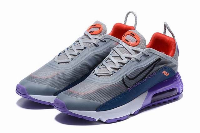 Nike Air Max 2090 Men's Shoes Grey Purple Red-13 - Click Image to Close